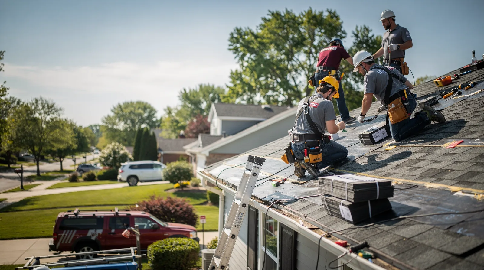 Roof Repair in Wolf Lake, IL around you